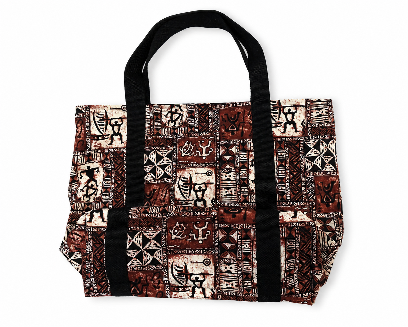 Heavyweight Reversible Tote Bag - Ferns and Ki'i Pohaku