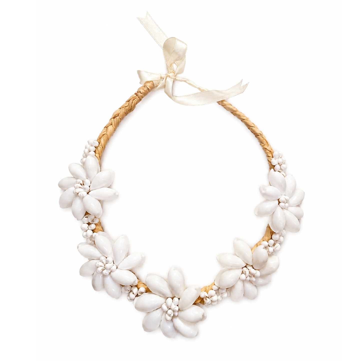 Shell Rosette Necklace - White