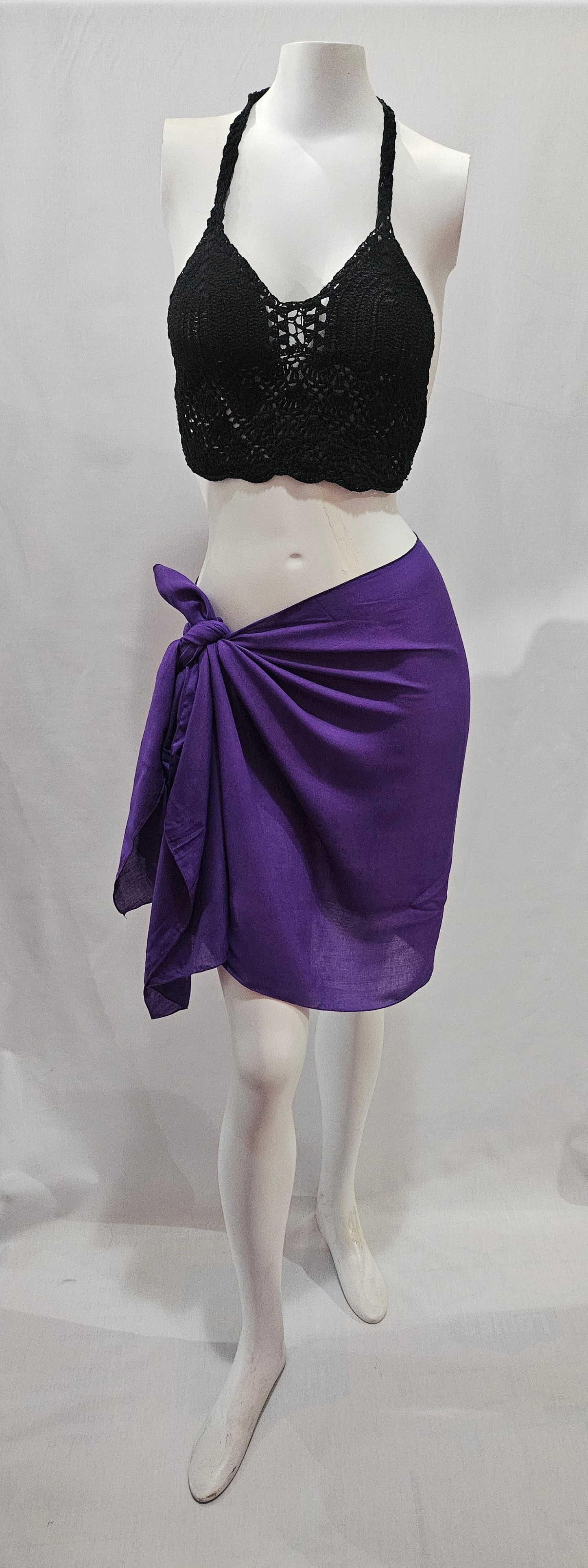 Solid Color Pareo No Tassel
