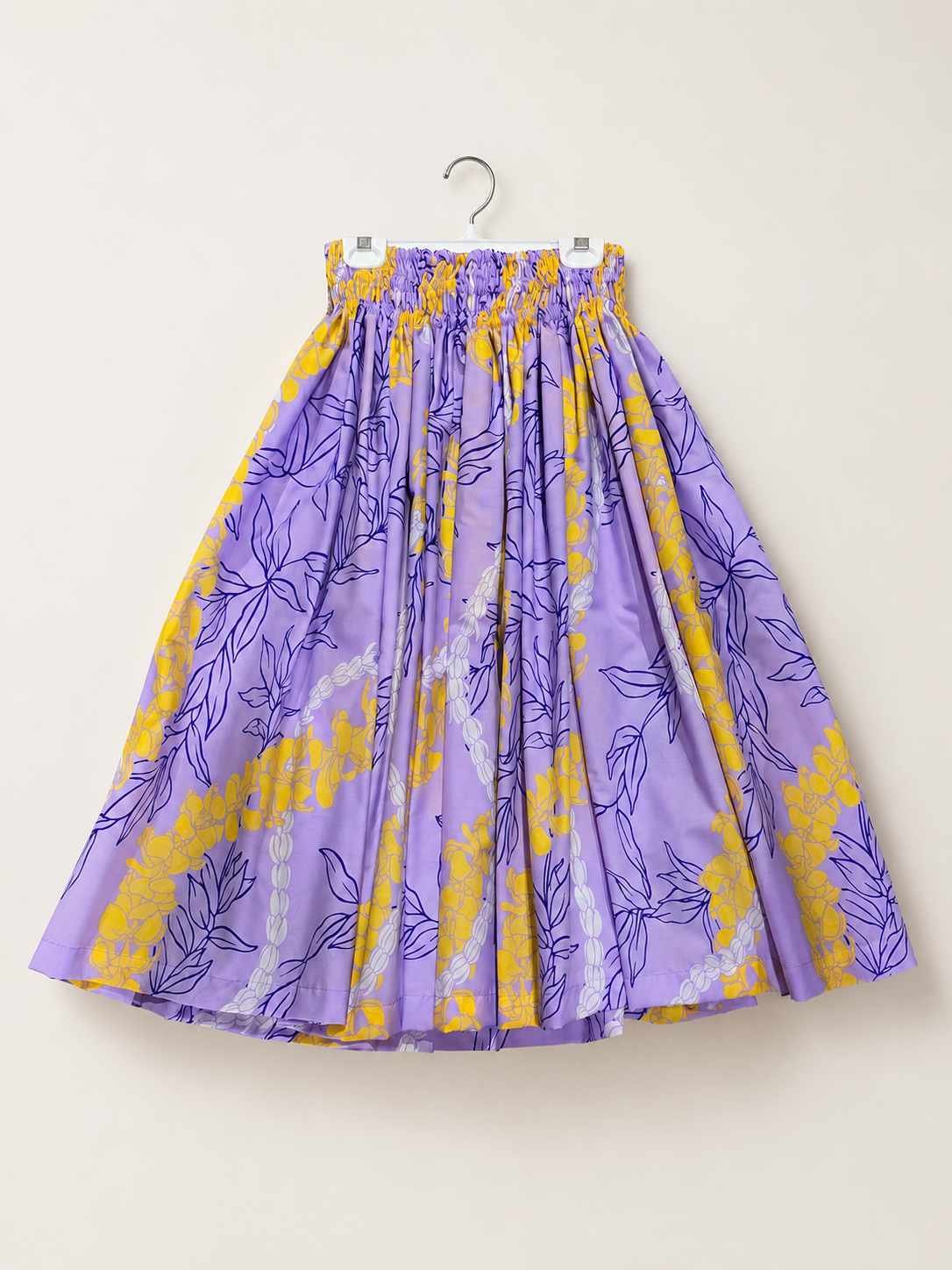 Purple Puakenikeni Lei Pa'u Skirt