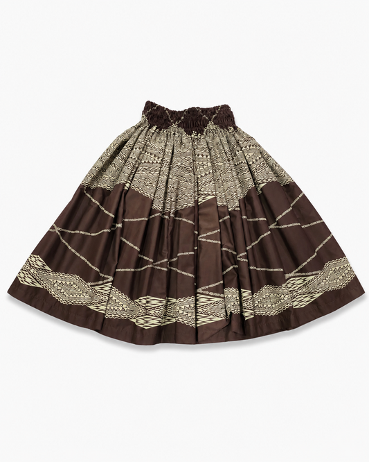 Brown Pa'u and Bag Set