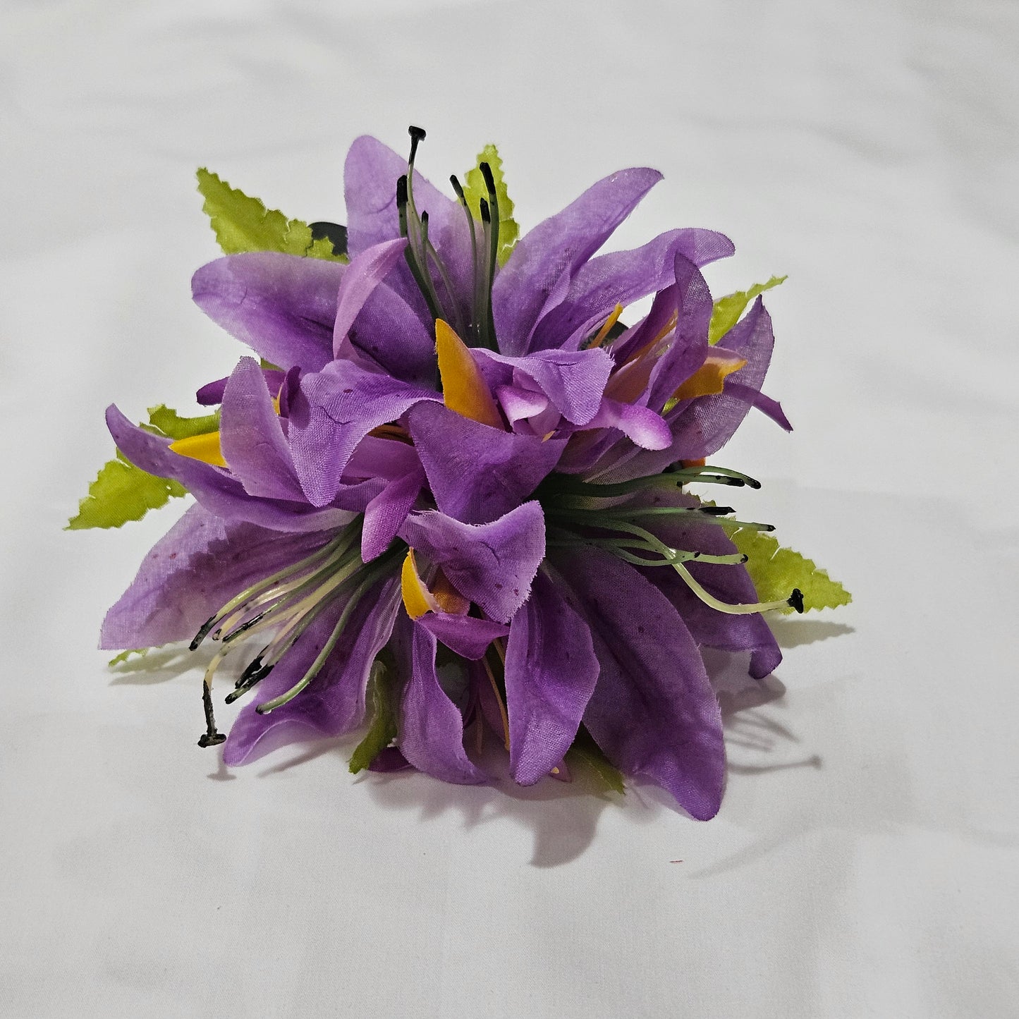 Purple Lily Hair Clip