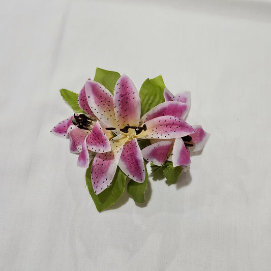 Small Orchid Hair Clip