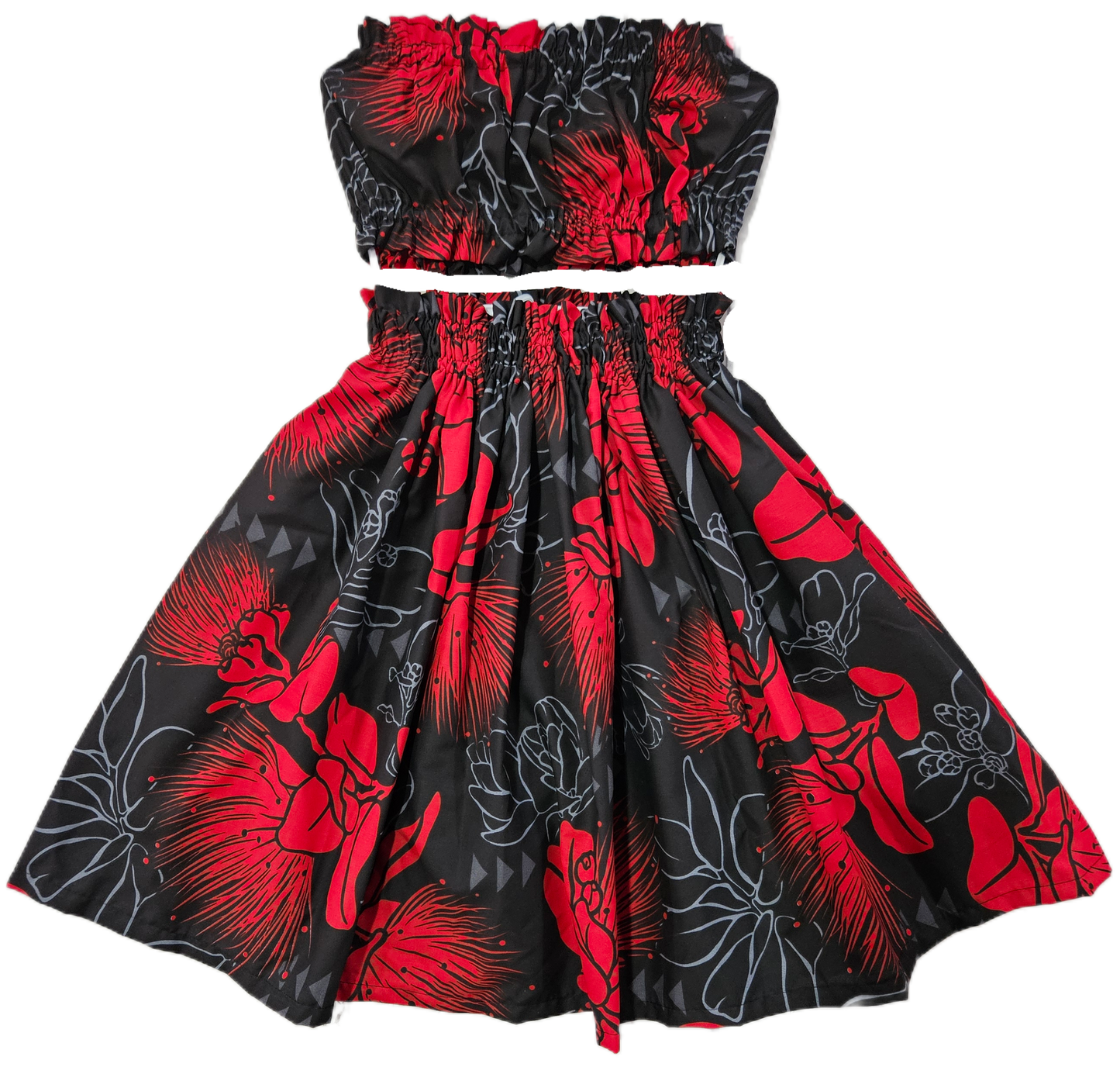 Black Lehua Keiki Pa'u Set (2-4yrs)