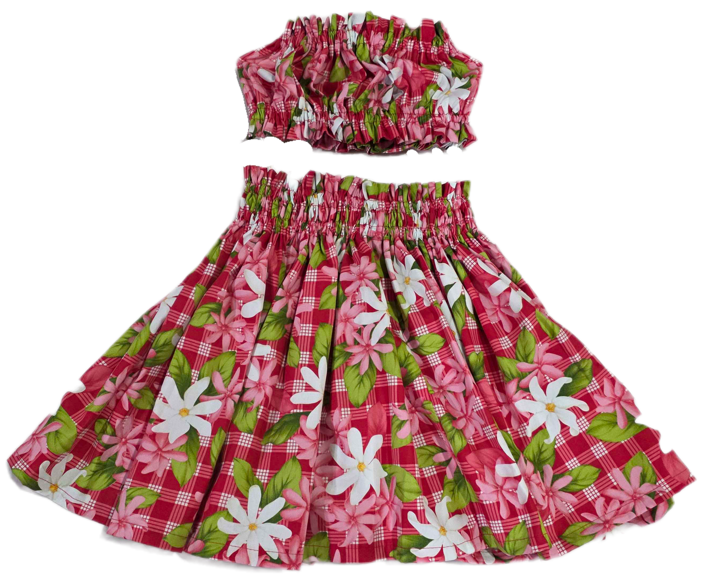 Tiare on Palaka Keiki Pa'u Set (2-4yrs)