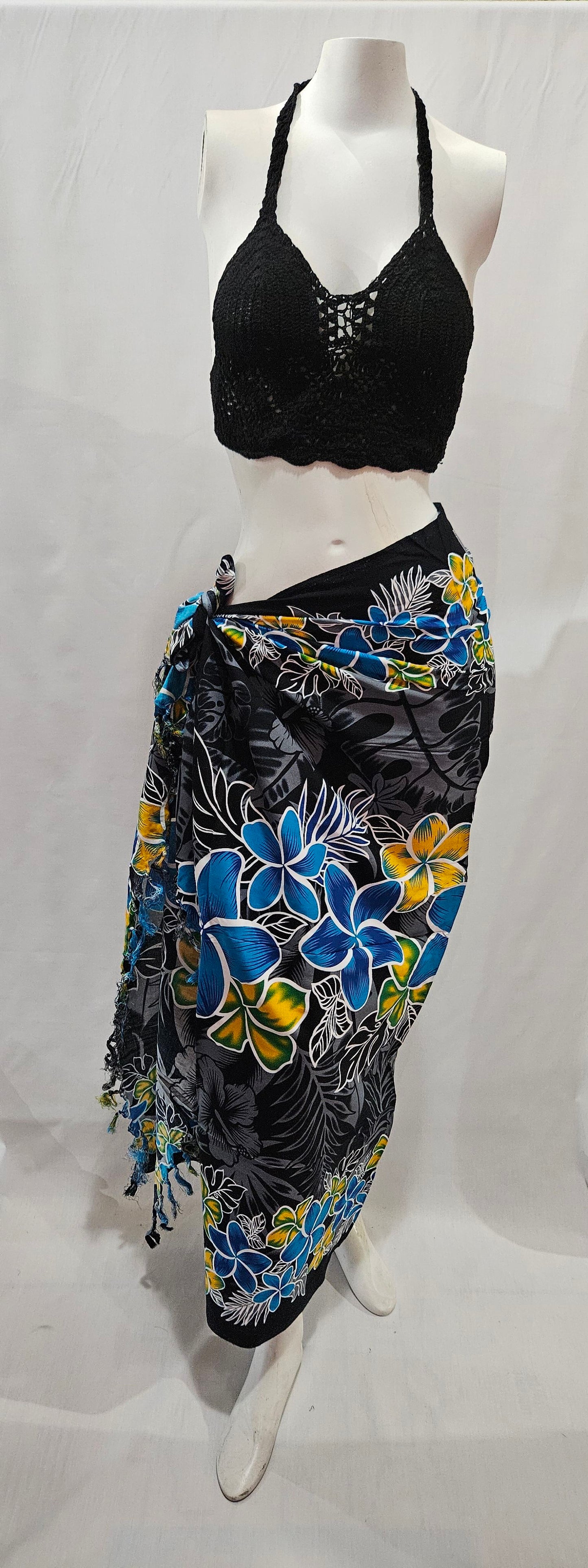Plumeria Pareo with Tassel