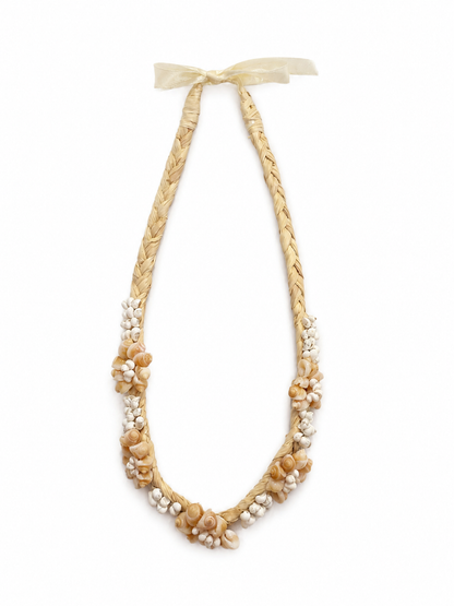 Shell Rosette Necklace - Pink