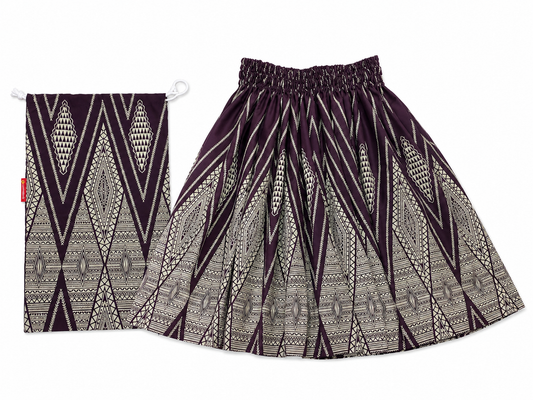 Dark Purple Pa'u and Bag Set