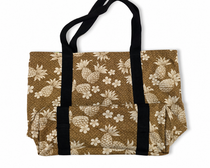 Heavyweight Reversible Tote Bag - Tribal Pineapples