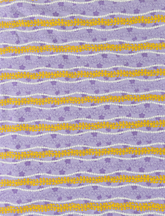 Purple Puakenikeni Pa'u Skirt