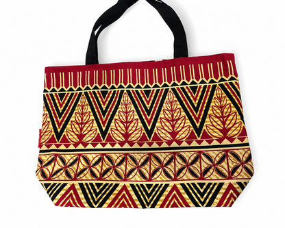 Heavyweight Reversible Tote Bag - Tribal and Ki'i Pohaku