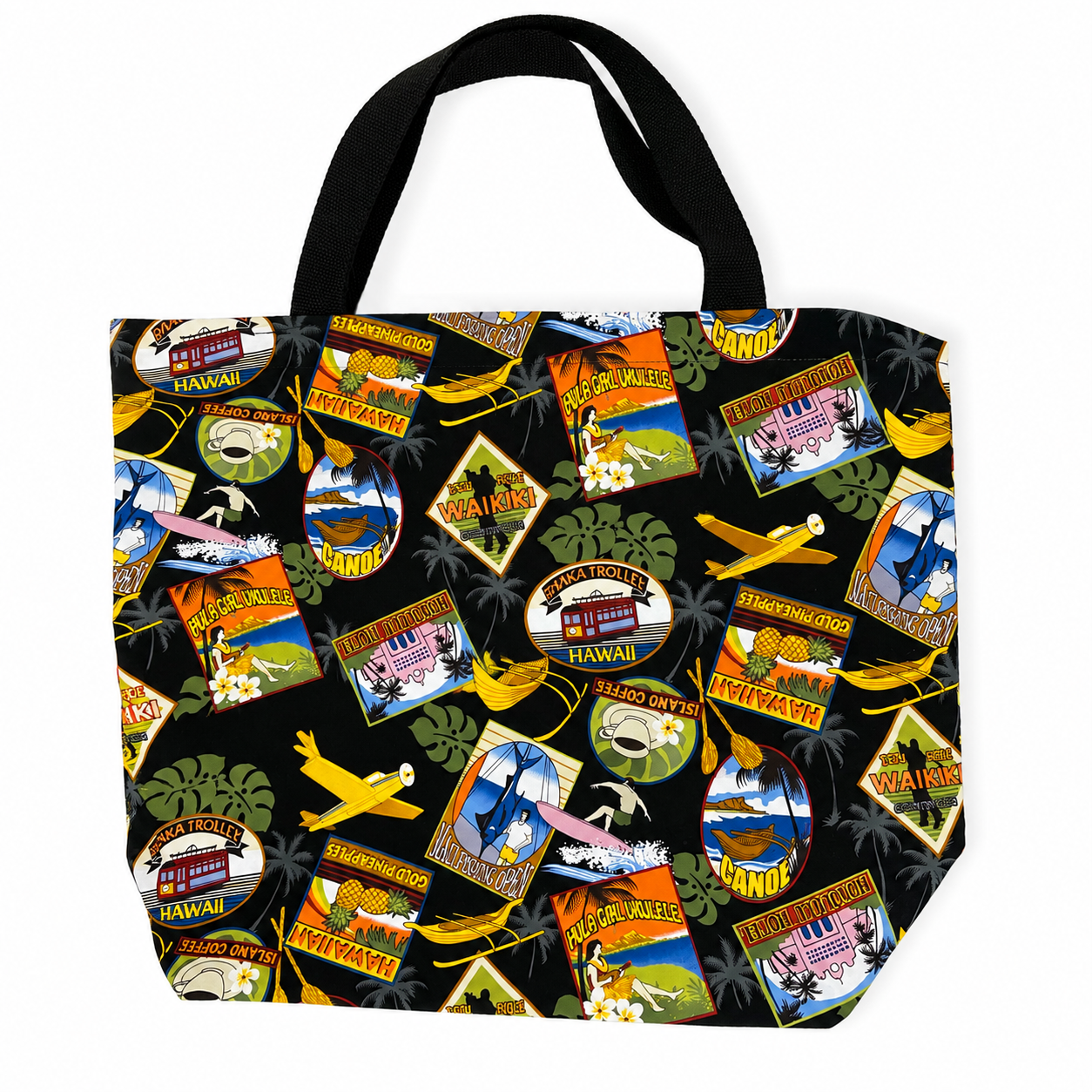 Heavyweight Reversible Tote Bag - Sign of the Times and Ki'i Pohaku
