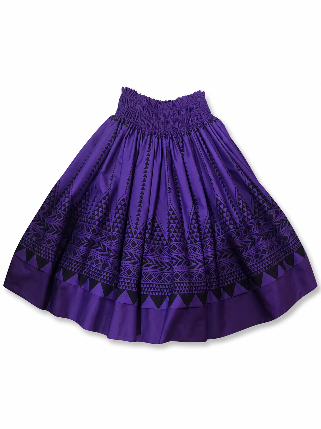 Hibiscus Blue Tribal Purple Reversible Pa'u Skirt