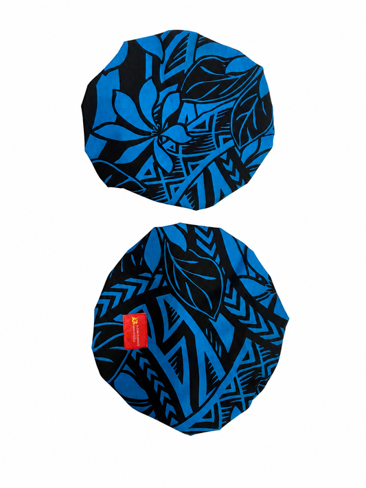 'Uli'uli Covers Blue Black Tribal