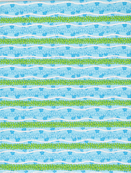 Blue Puakenikeni Pa'u Skirt