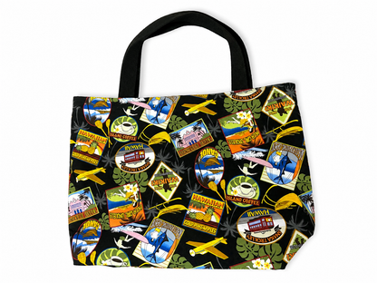 Heavyweight Reversible Tote Bag - Sign of the Times and Palms