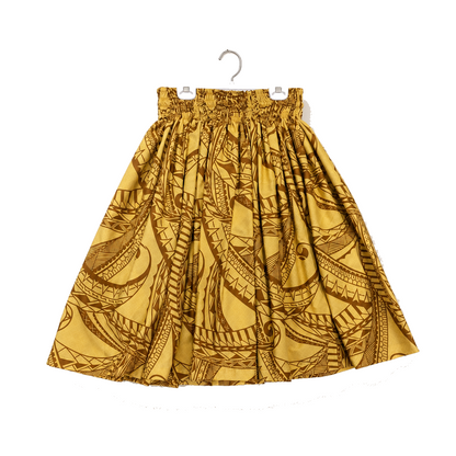 Yellow Tribal Pa'u Skirt