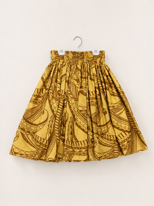 Yellow Tribal Pa'u Skirt