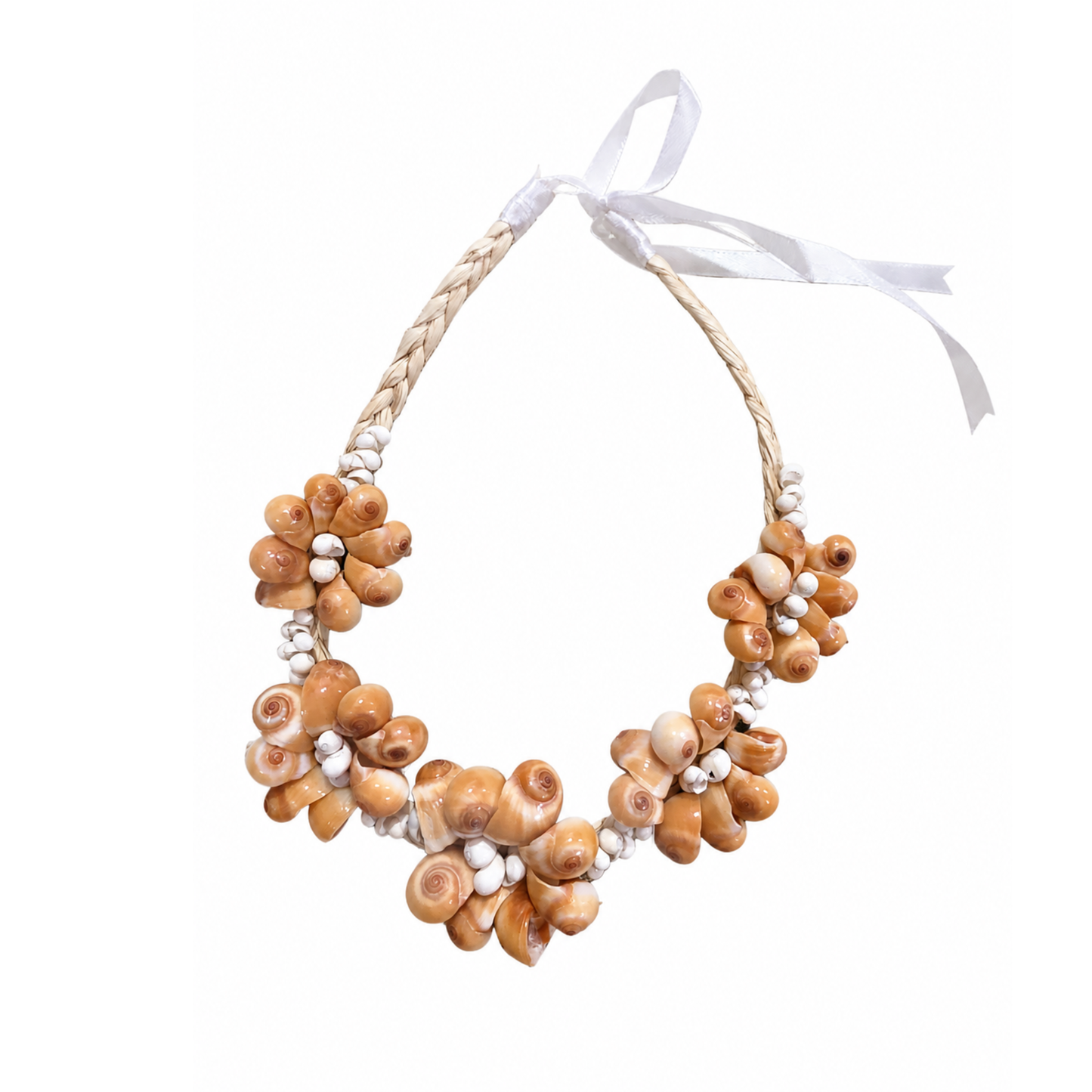 Shell Rosette Necklace - Golden