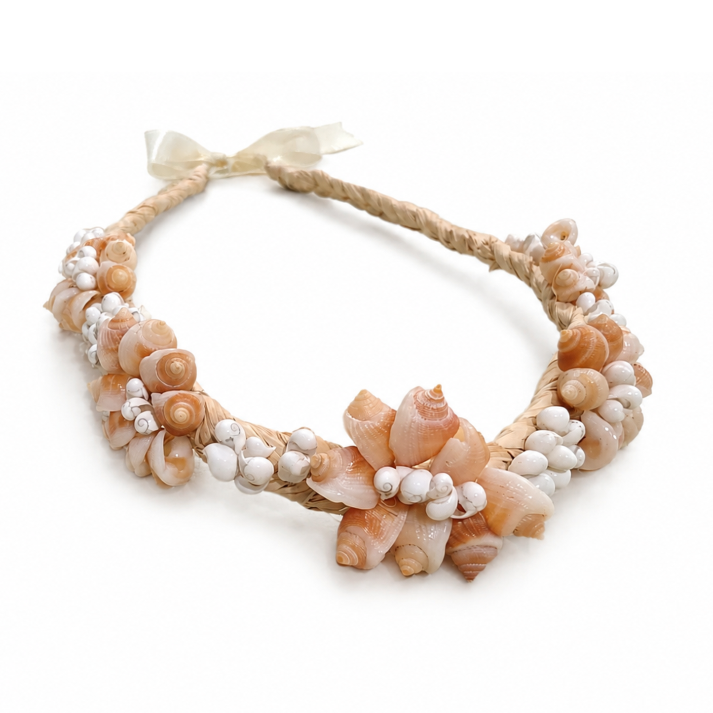 Shell Rosette Necklace - Pink