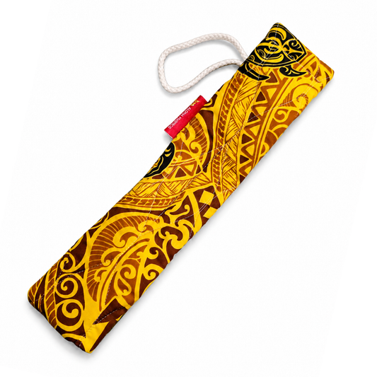 Quilted Kala'au Case - Yellow Tribal Turtles