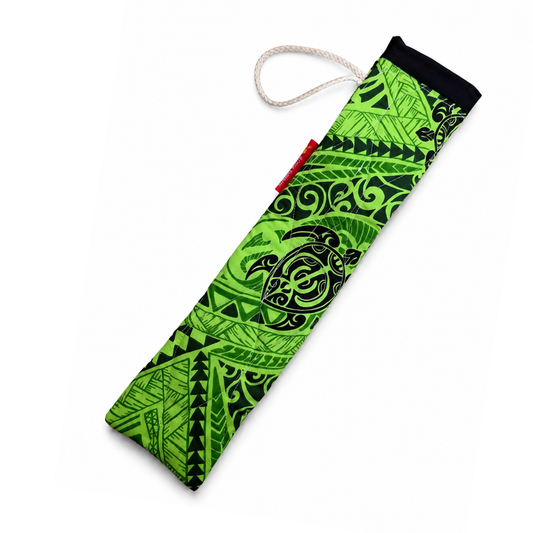 Quilted Kala'au Case - Green Tribal Turtles