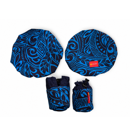 'Uli'uli Covers - Blue Black Tribal