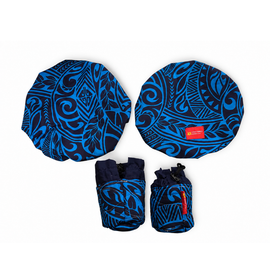 'Uli'uli Covers - Blue Black Tribal