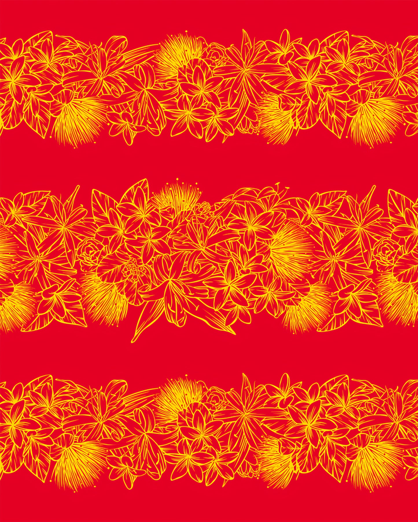 LW-24-945 Red Yellow Pa'u Skirt