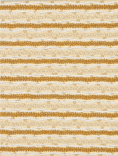 Beige Puakenikeni Pa'u Skirt
