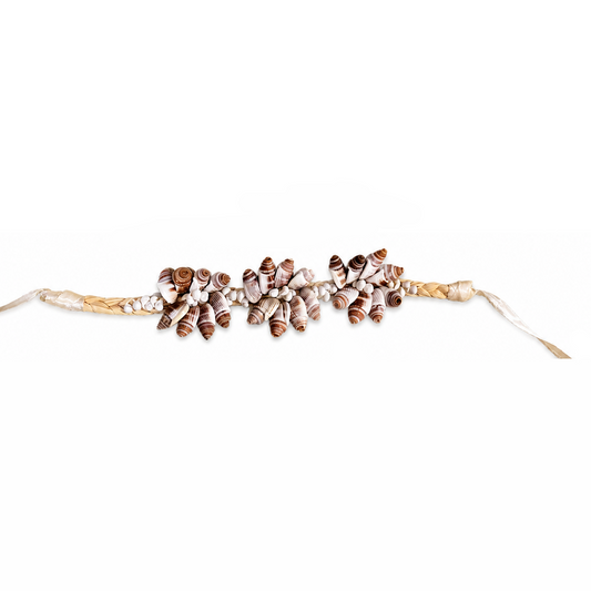 Shell Rosette Bracelet - Brown