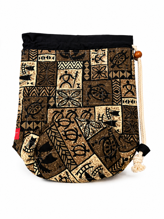 Brown Quilted Ipu Bag