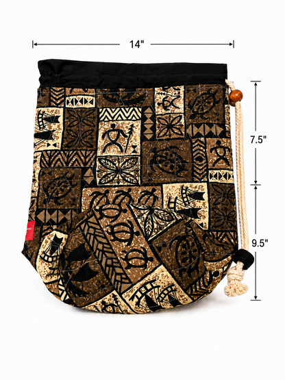 Brown Quilted Ipu Bag