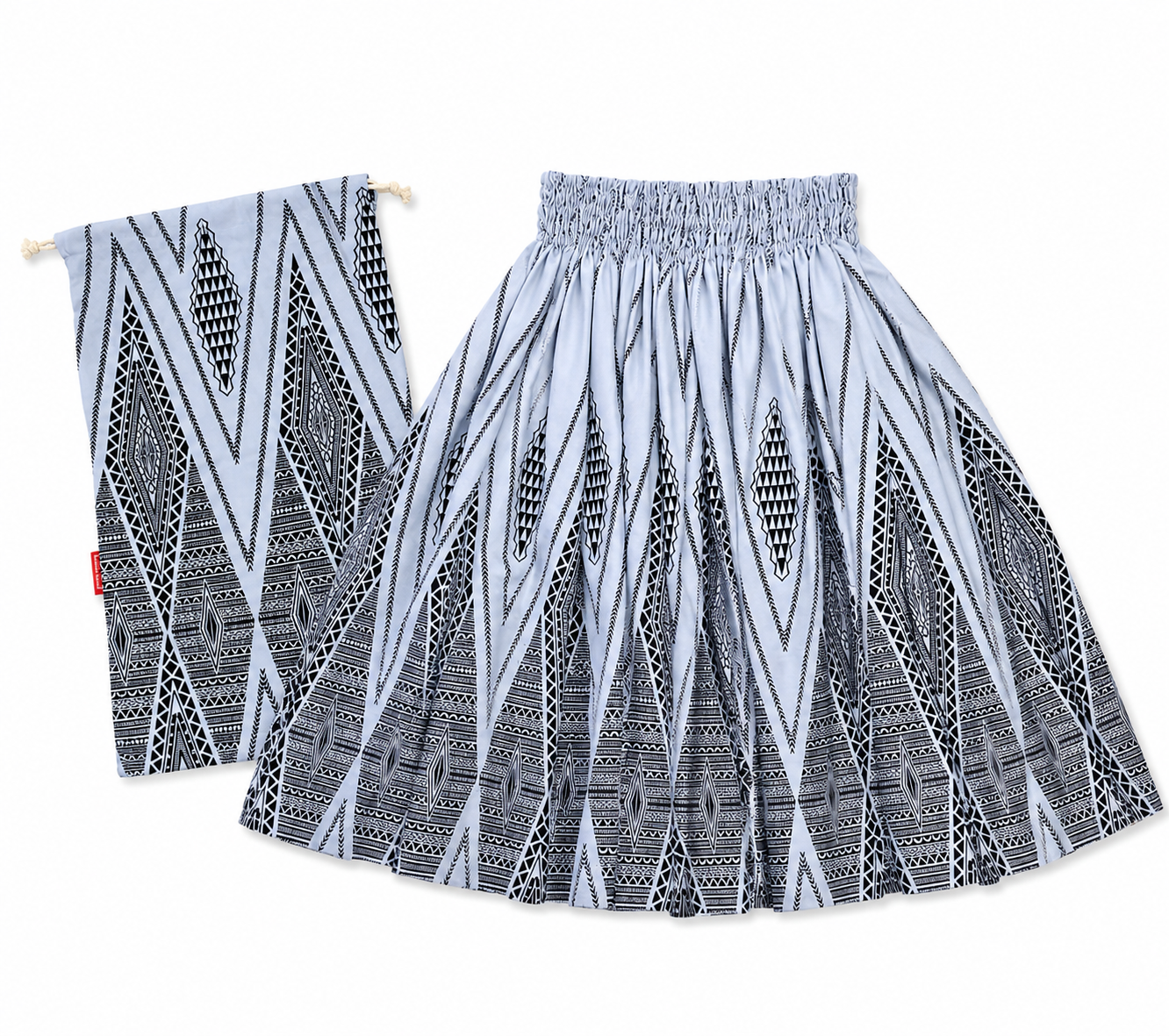 Silver Pa'u and Bag Set