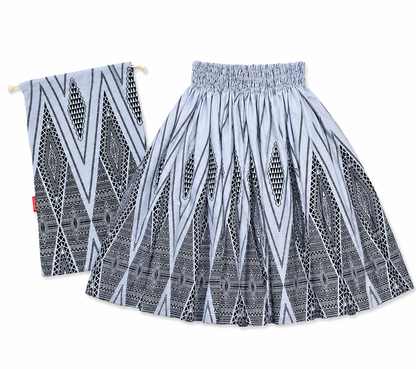Silver Pa'u and Bag Set