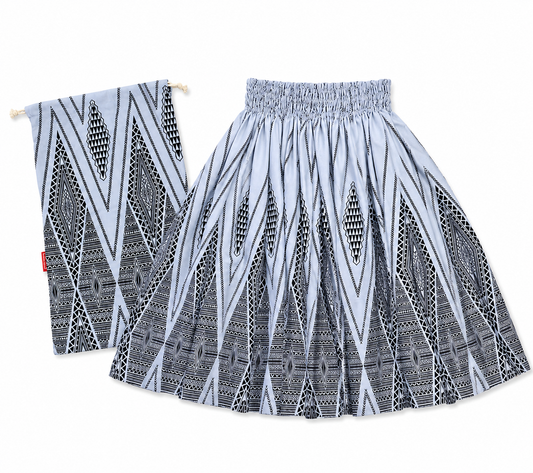 Silver Pa'u and Bag Set