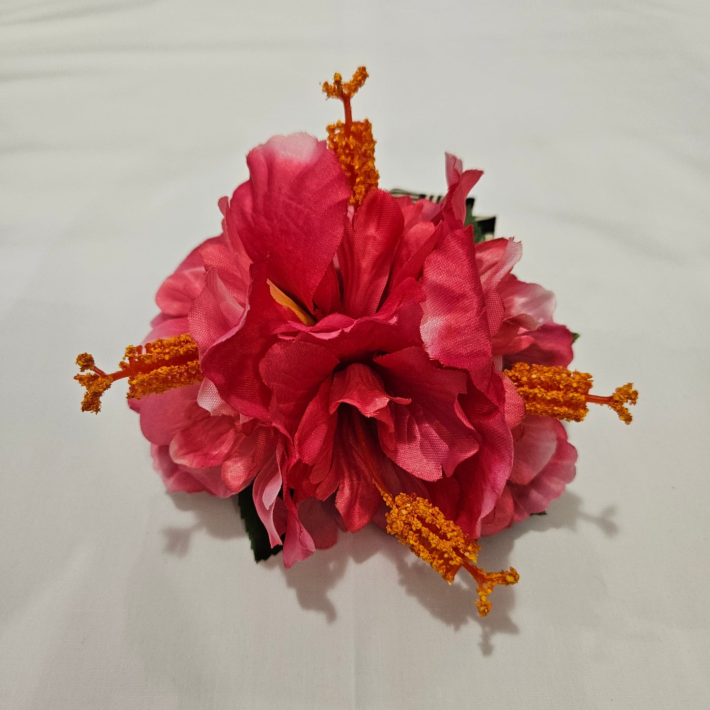 Pink Hibiscus Hair Clip