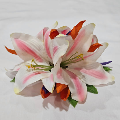 Lily with Bird of Paradise Hair Clip