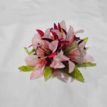 Pink Lily Hair Clip