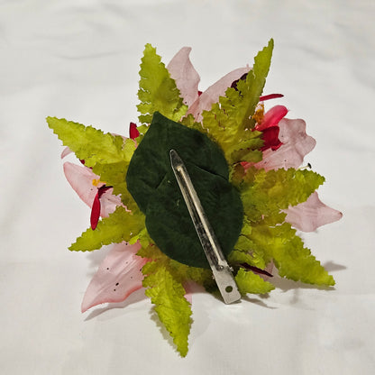 Pink Lily Hair Clip