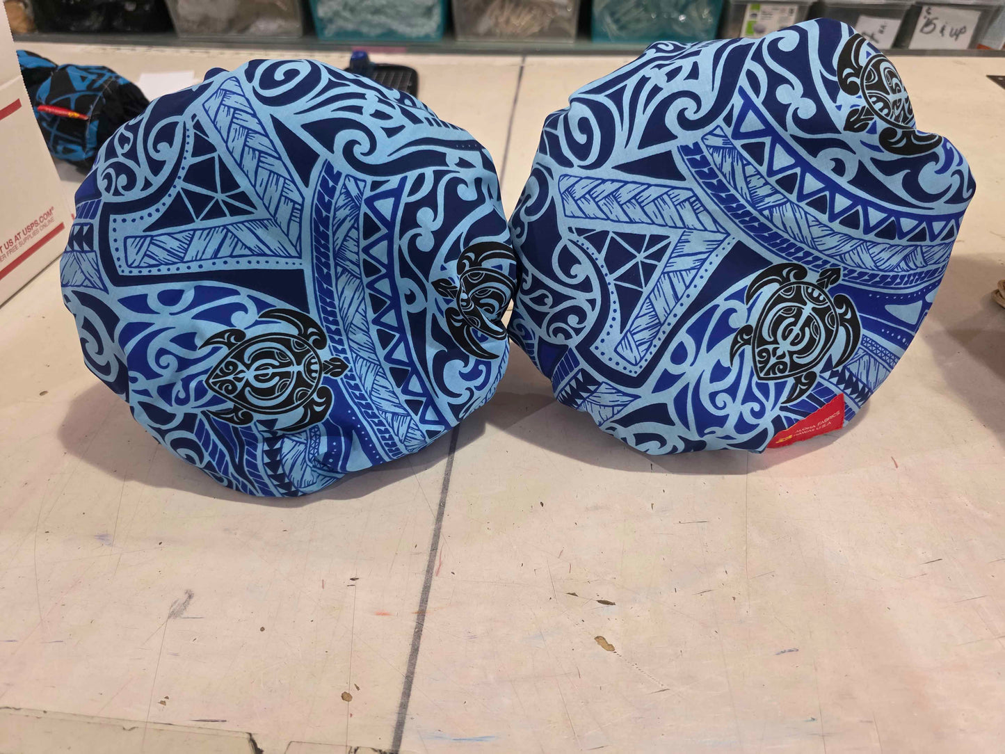 'Uli'uli Cover Tribal Turtles Blue (Top Only)