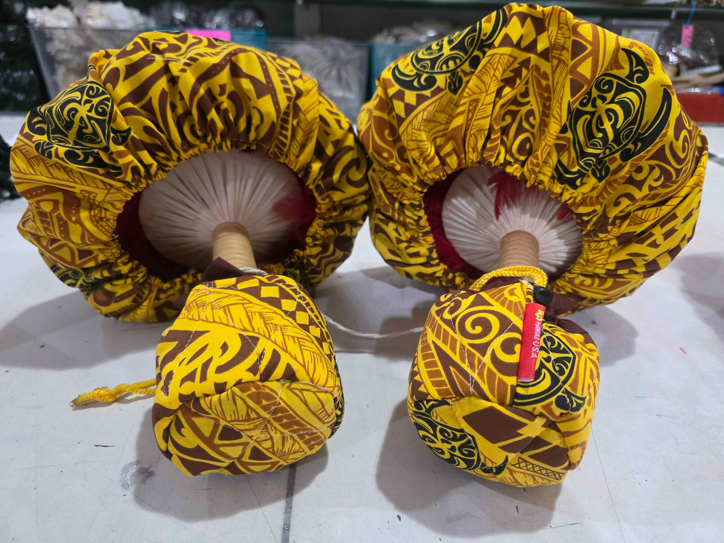 'Uli'uli Covers Tribal Turtles Yellow