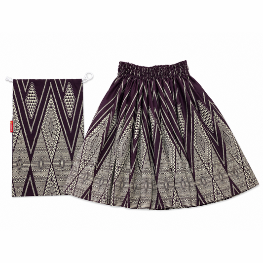 Dark Purple Pa'u and Bag Set