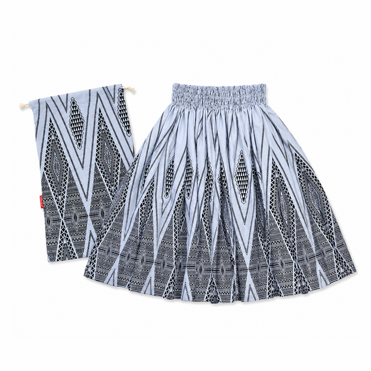 Silver Pa'u and Bag Set