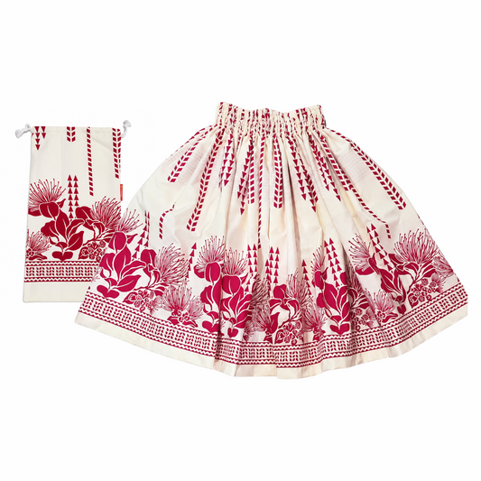 White Pa'u and Bag Set