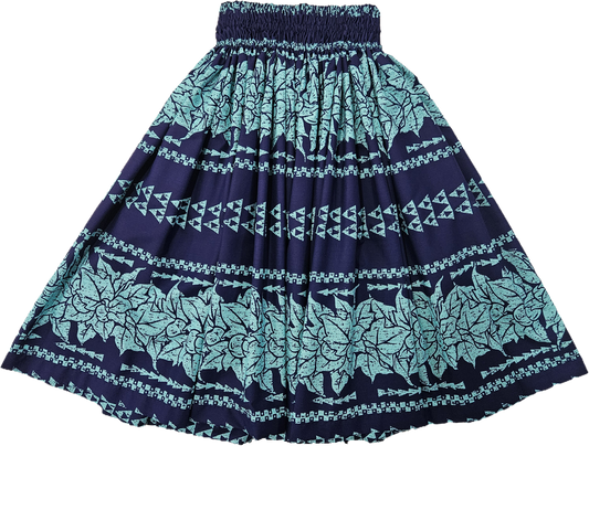 Blue Tribal Pa'u Skirt