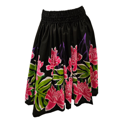 Ginger with Monstera Pa'u Skirt