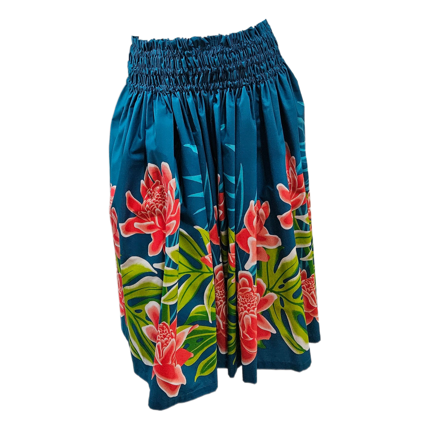 Ginger with Monstera Pa'u Skirt