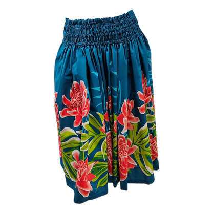 Ginger with Monstera Pa'u Skirt
