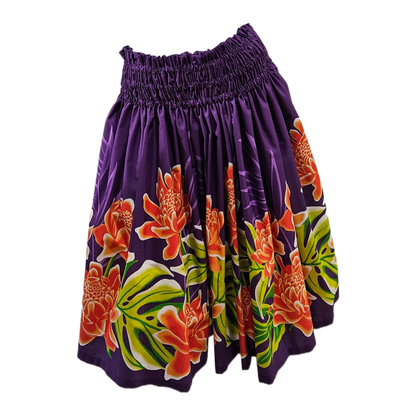 Ginger with Monstera Pa'u Skirt